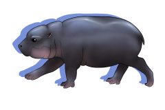 Blue Moo Deng Sticker